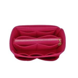 Lexsion Felt Purse‎ Bag Organizer Insert With Zipper Fits Speedy & Neverfull NWT